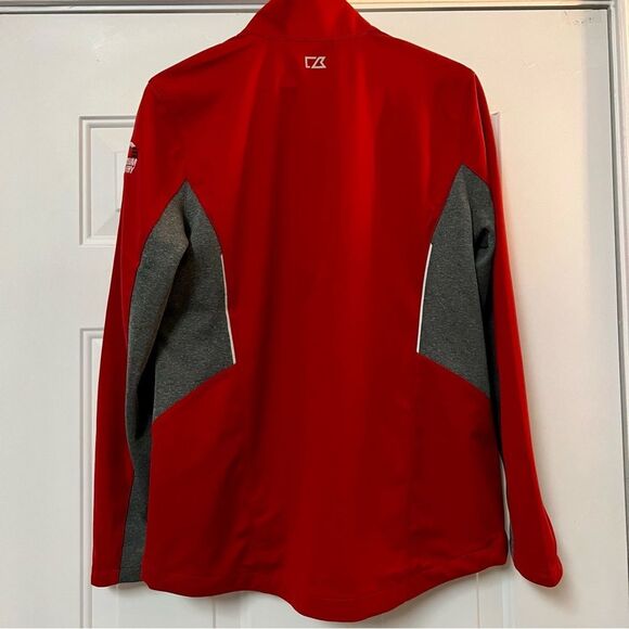 Cutter & Buck Stingray Corvette Museum Full Zip Red Long Sleeve Weathertec L - Picture 7 of 12